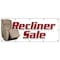 Signmission RECLINER SALE BANNER SIGN furniture chairs sofa coffee tables B-120 Recliner Sale - alternate 1